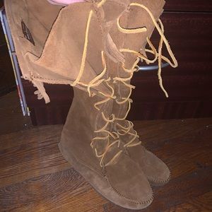 Minnetonka brown boots